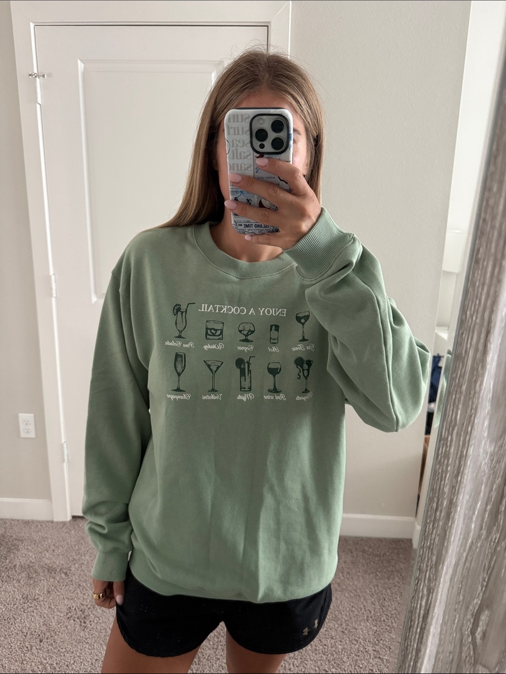 Enjoy a cocktail sweatshirt